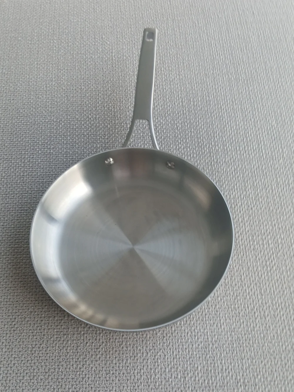Calphalon Stainless Steel Skillet with Brushed Silver Finish